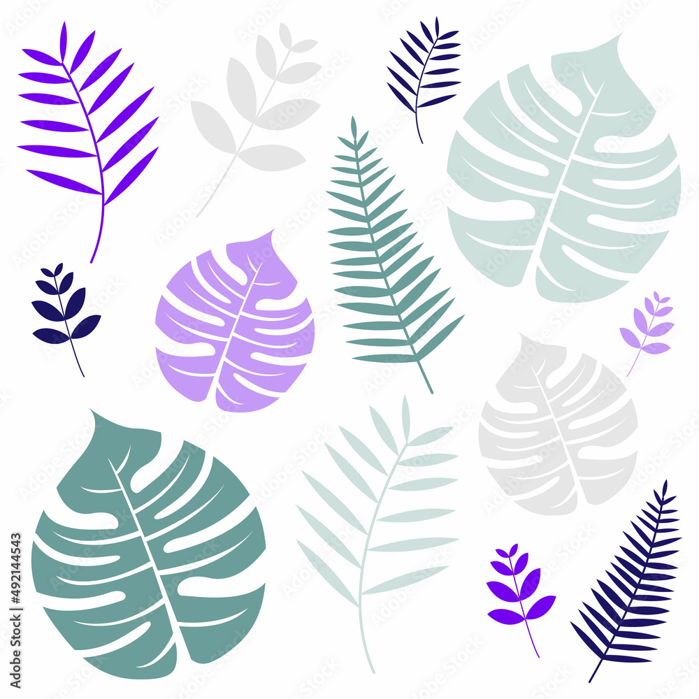 seamless pattern with leaves