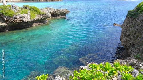 view of the coast  in miyakojima city photo