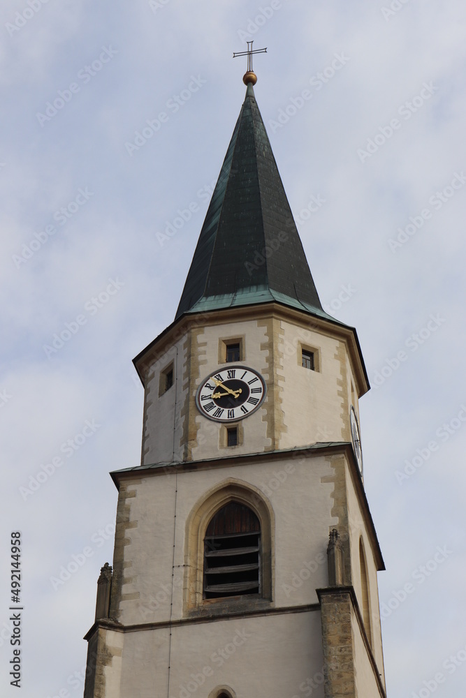 Nabburg in der Oberpfalz Kirchturm der Stadtpfarrkirche