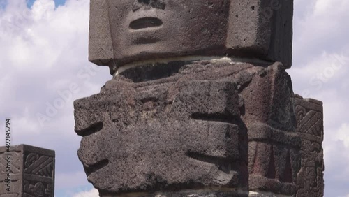 Tula Warrior Atlantes, ancient Toltec Columns in Mexico