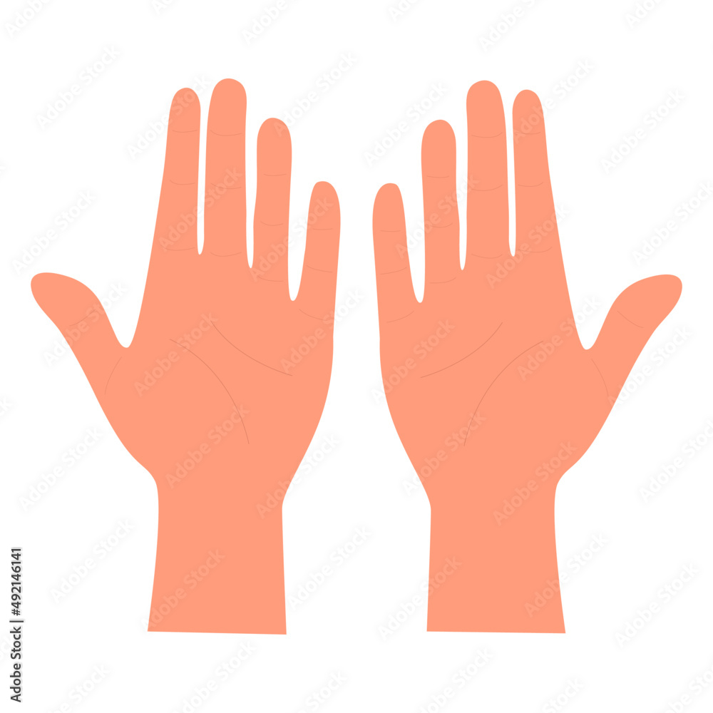 Hand gestures illustration vector illustration Hand gestures illustration vector illustration