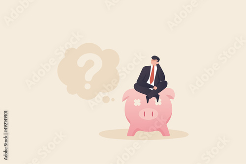 Money question, where to invest, pay off debt or invest to earn profit, financial choice or alternative to make decision concept.