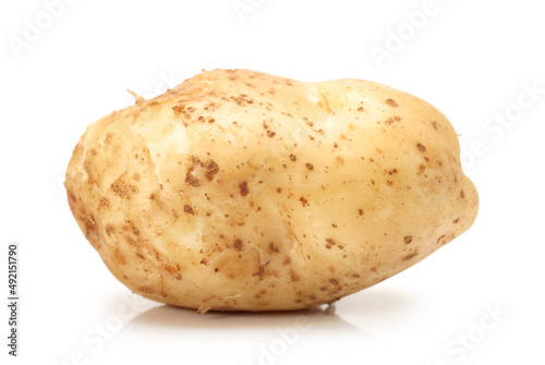 potatoes isolated on white background