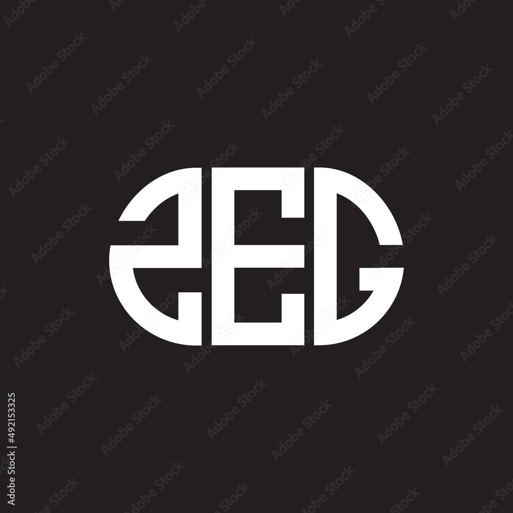 ZEG letter logo design. ZEG monogram initials letter logo concept. ZEG letter design in black background. ZEG letter logo design. ZEG monogram initials letter logo concept. ZEG letter design in black background.