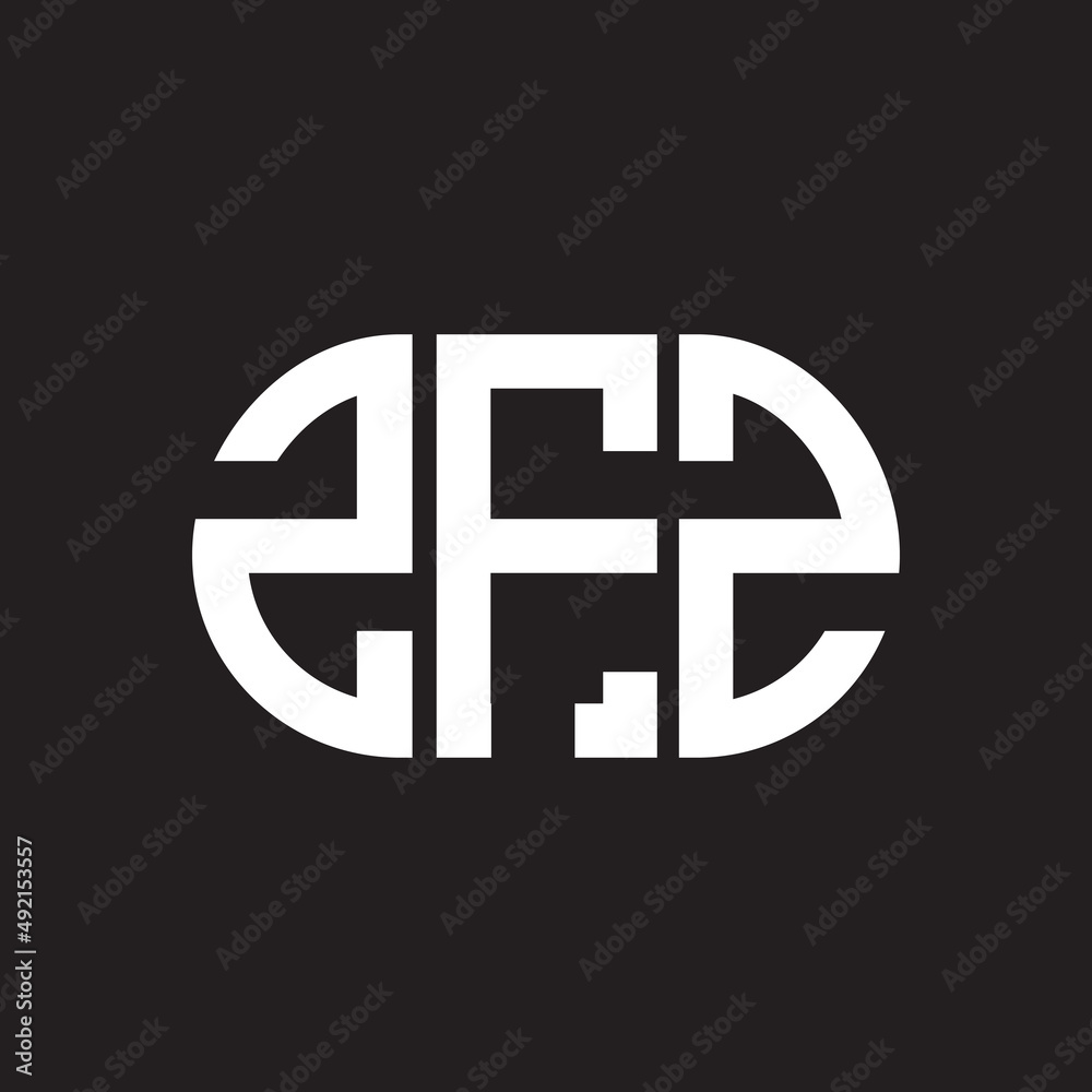 ZFZ letter logo design. ZFZ monogram initials letter logo concept. ZFZ letter design in black background. ZFZ letter logo design. ZFZ monogram initials letter logo concept. ZFZ letter design in black background.
