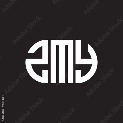 ZMY letter logo design. ZMY monogram initials letter logo concept. ZMY letter design in black background.ZMY letter logo design. ZMY monogram initials letter logo concept. ZMY letter design in black 