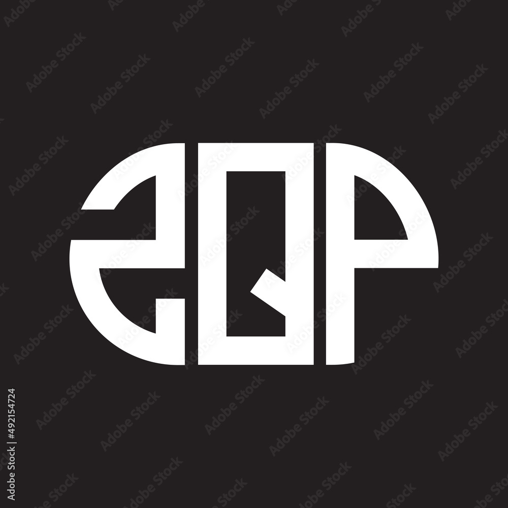 ZQP letter logo design. ZQP monogram initials letter logo concept. ZQP letter design in black background. ZQP letter logo design. ZQP monogram initials letter logo concept. ZQP letter design in black background.