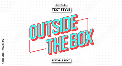 Editable text style effect - Creative colorful text effect photo