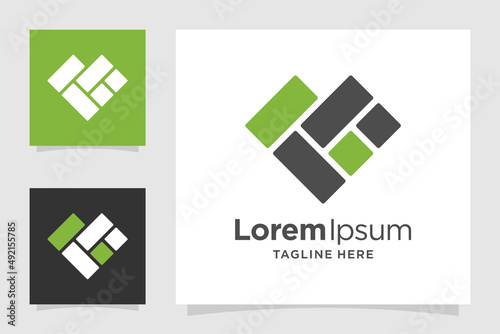 Love paving logo design template
