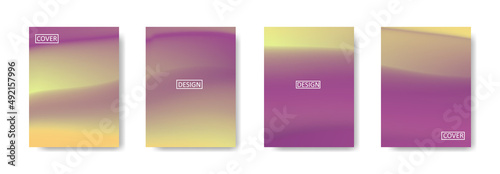 Set of abstract background with beautiful gradation color, colorful background for poster flyer banner backdrop.vertical banner.cool fluid background vector illustration