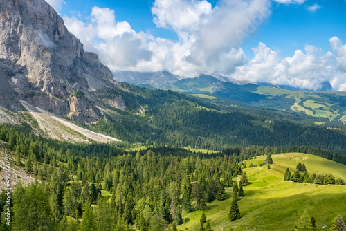 Scenics landscape view of a valley in the dolomites in italy © Lars Johansson