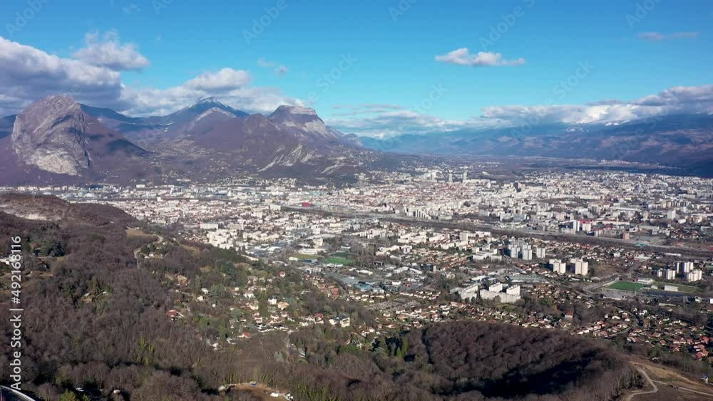 Agglomération de Grenoble depuis le Vercors