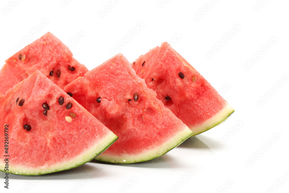 slice of watermelon isolated