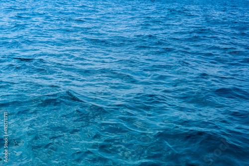 Pool Water,Ripples on blue water surfac © banjongseal324