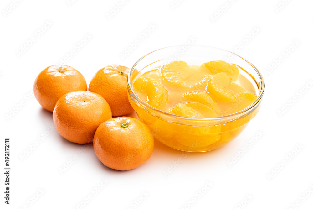 Canned tangerine. Pickled mandarin fruit. Canned tangerine. Pickled mandarin fruit.