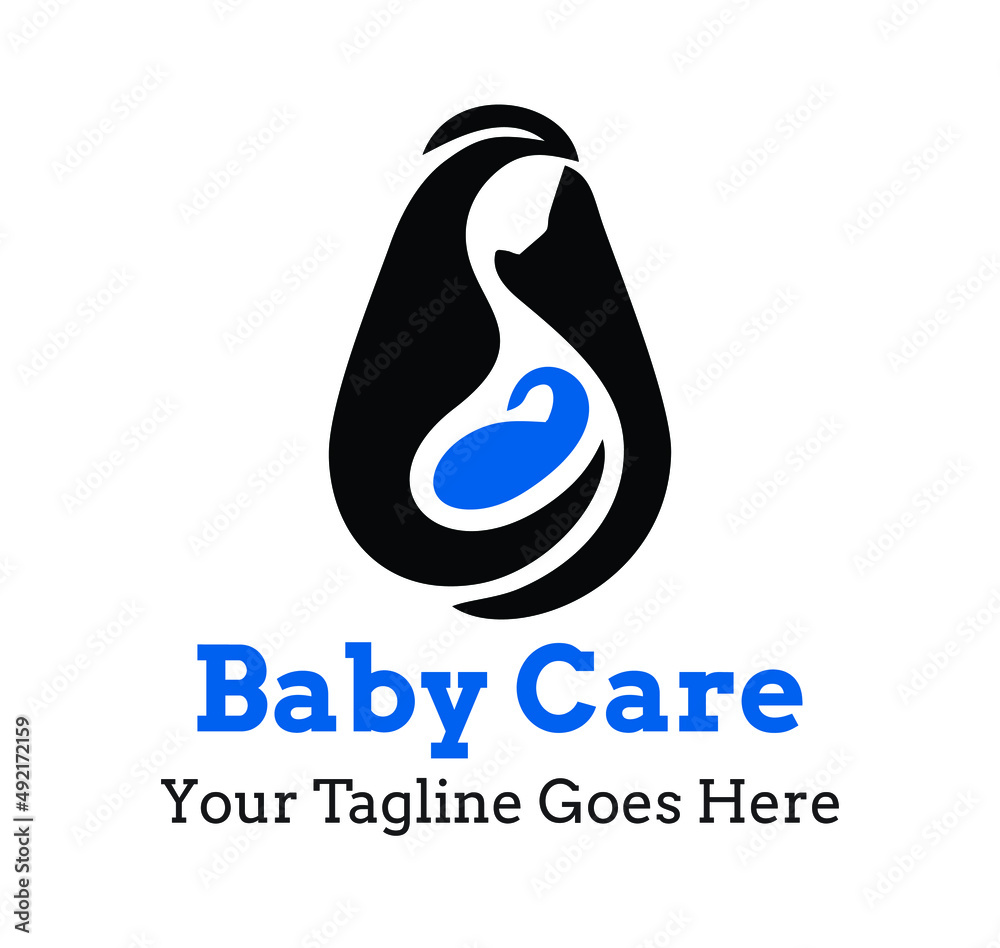 Fototapeta premium Baby Care Logo