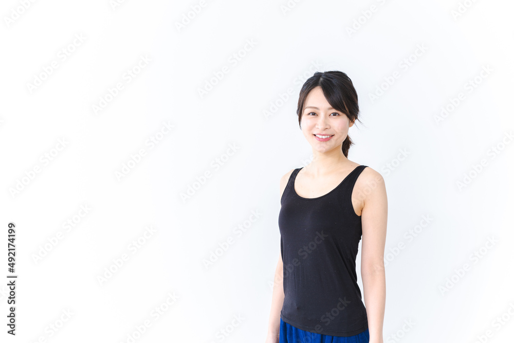 下着を着た女性のポートレート 下着を着た女性のポートレート