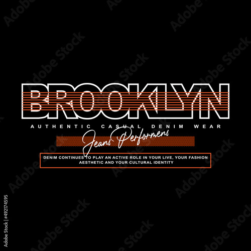 brooklyn denim streetwear t-shirt and apparel