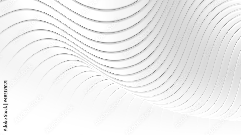 Abstract white background with 3D striped pattern, interesting architectural minimal white grey background 3D render illustration. Abstract white background with 3D striped pattern, interesting architectural minimal white grey background 3D render illustration.