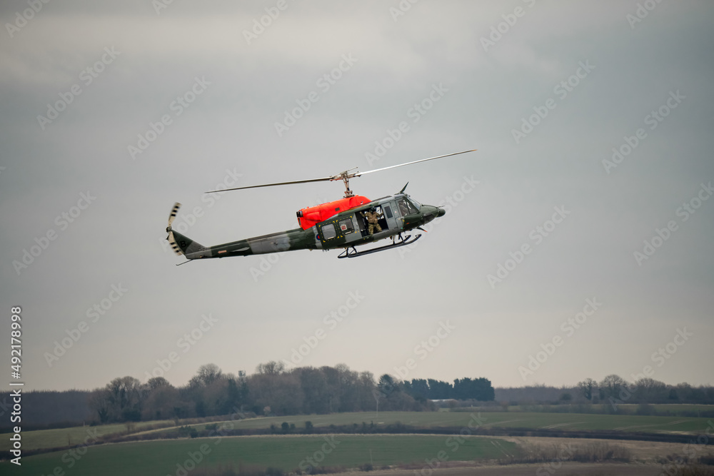 army helicopter conducting pilot training and assessment, Wiltshire UK army helicopter conducting pilot training and assessment, Wiltshire UK