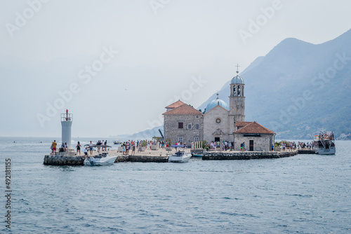 Our Lady of Skrpjela Perast  Bay of Kotor  Herceg Novi  Montenegro.