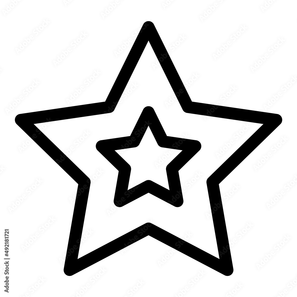 Star Abstract Flat Icon Isolated On White Background Star Abstract Flat Icon Isolated On White Background