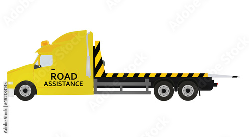 Road assistance truck. vector illustration