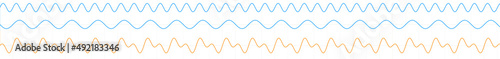 Waveforms illustration, optics, physics and quantum mechanics