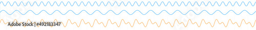 Waveforms illustration, optics, physics and quantum mechanics