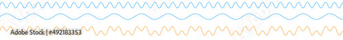 Waveforms illustration, optics, physics and quantum mechanics