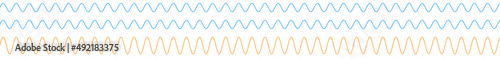 Waveforms illustration, optics, physics and quantum mechanics