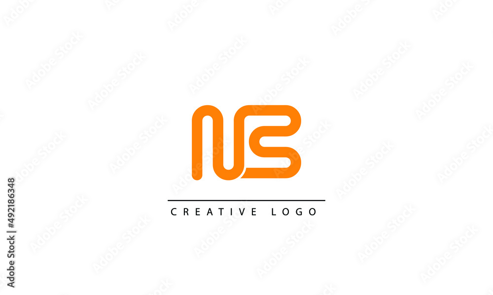 NC Abstract initial monogram letter alphabet logo design