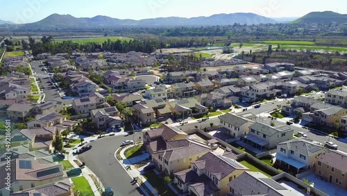 Eastvale, California, Aerial Flying, Downtown, Amazing Landscape photo