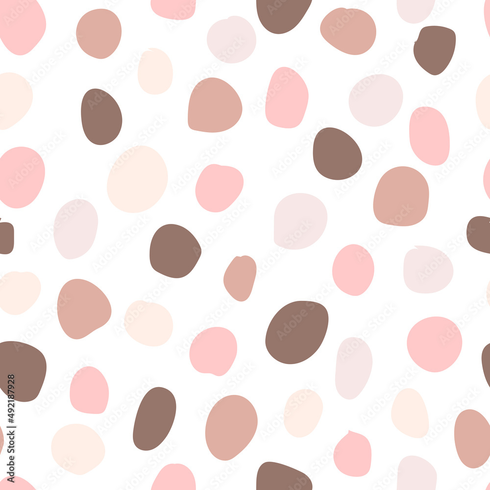 Seamless vector pattern with pastel dragees. Seamless vector pattern with pastel dragees.