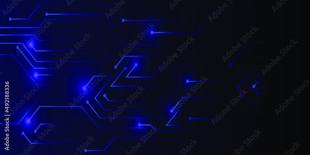 abstract blue technology communication concept vector background