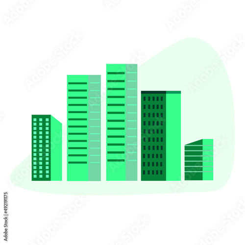 Urban landscape background in modern style. Vector abstract city landscape building and architecture illustrations for splash screens for apps  banners for websites  business concepts