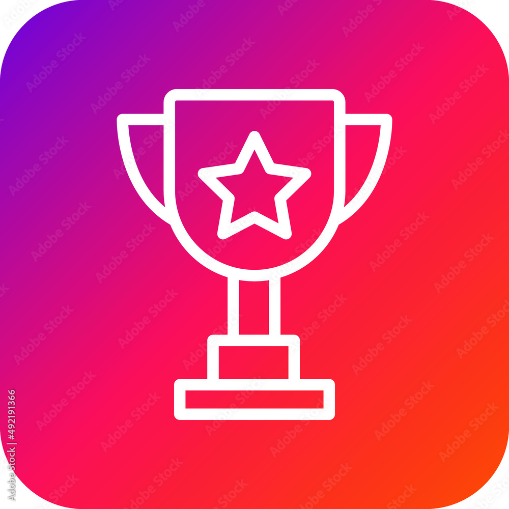 Trophy Vector Icon Design Illustration Trophy Vector Icon Design Illustration