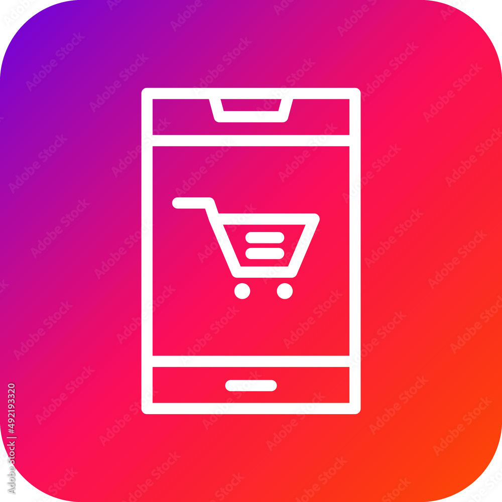 Online Shopping Vector Icon Design Illustration Online Shopping Vector Icon Design Illustration