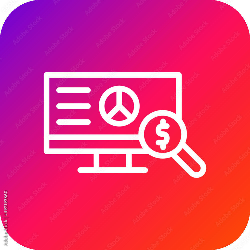 Market Research Vector Icon Design Illustration