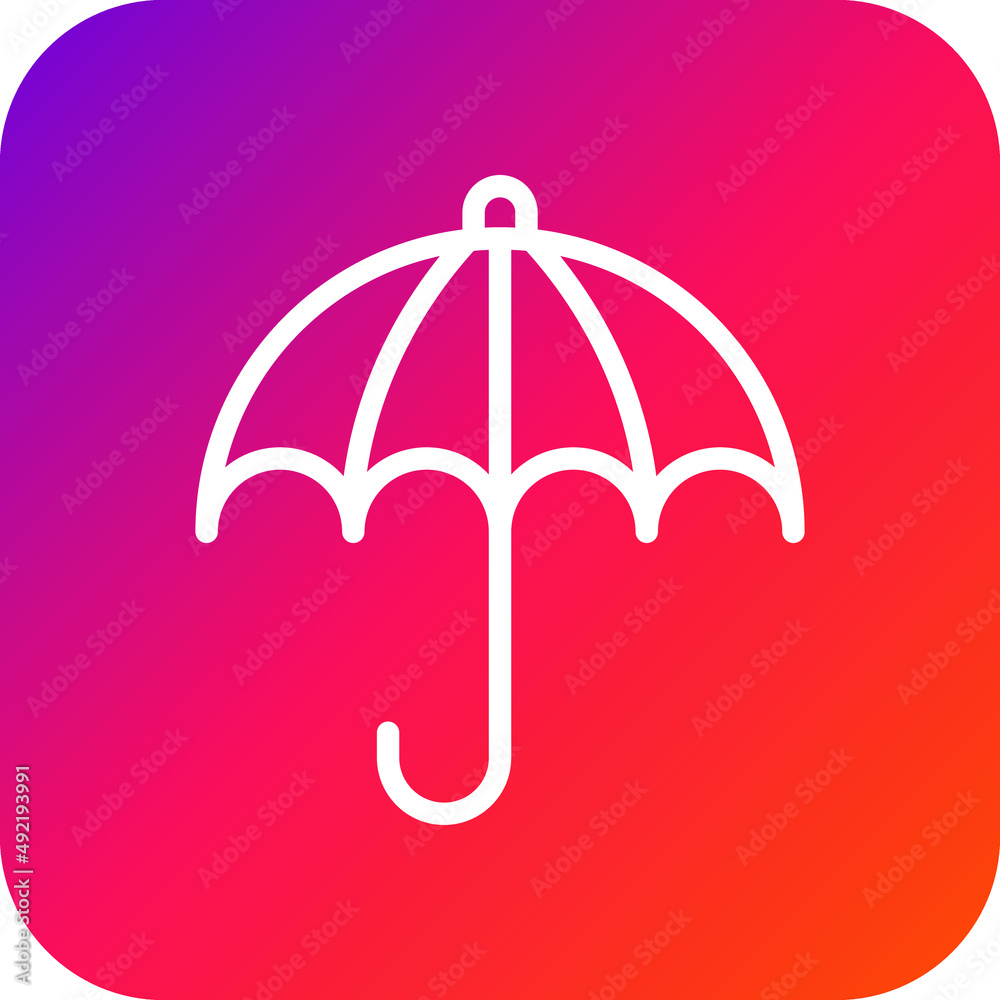 Umbrella Vector Icon Design Illustration