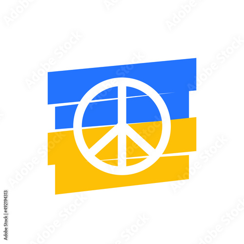 peace for Ukraine, vector art