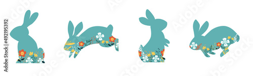 Happy Easter banner. Easter design with typography, Modern minimal style.