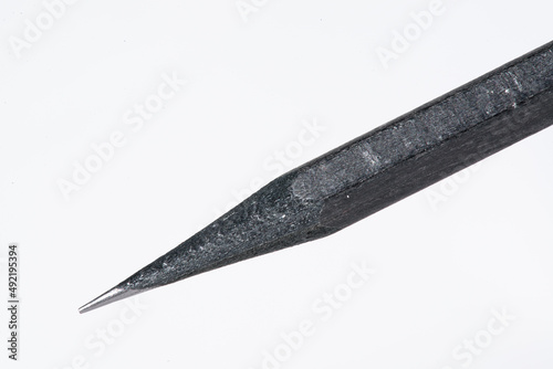 A macro shot of the tip of a pencil