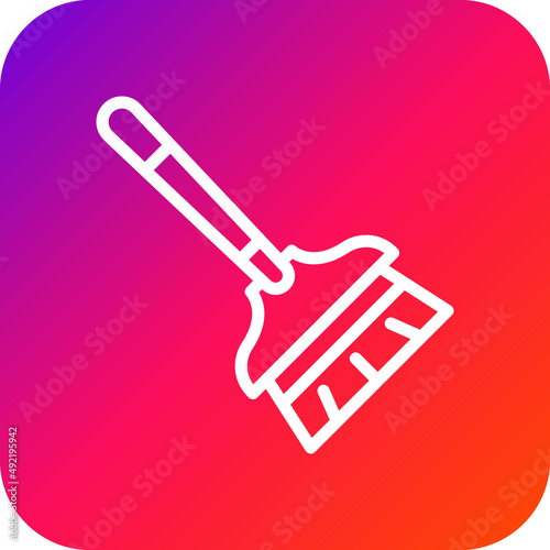 Broom Vector Icon Design Illustration