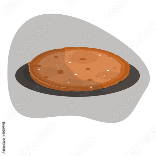 Pancake auf dem Teller 