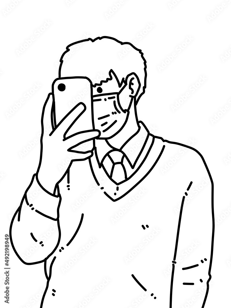 black and white of man cartoon on white background black and white of man cartoon on white background