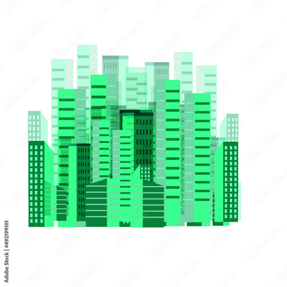 Urban landscape background in modern style. Vector abstract city landscape building and architecture illustrations for splash screens for apps, banners for websites, business concepts
