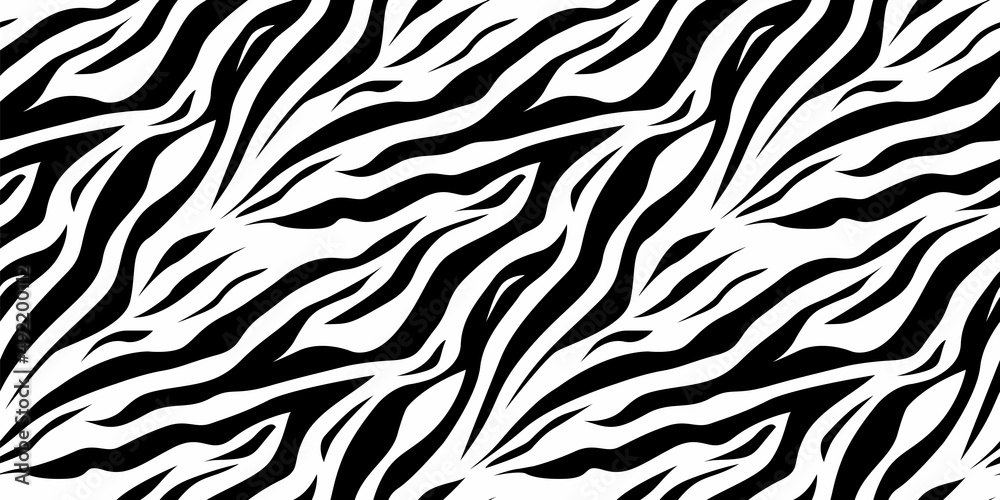 Tiger or zebra white fur repeating texture. Seamless vector pattern Tiger or zebra white fur repeating texture. Seamless vector pattern