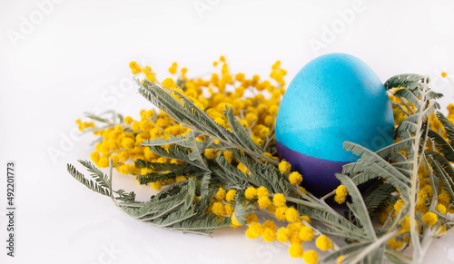 Easter eggs. Festive decoration. Easter. Celebration. Bright holiday. Eggs on a white background. Multi-colored eggs on a white background.