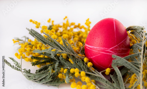 Easter eggs. Festive decoration. Easter. Celebration. Bright holiday. Eggs on a white background. Multi-colored eggs on a white background.